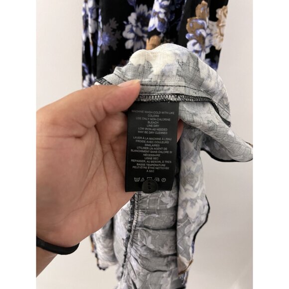 Anthropologie Womens Floral Asymmetrical Maxi Dress Boho, cottagecore grandmacor - Picture 8 of 13